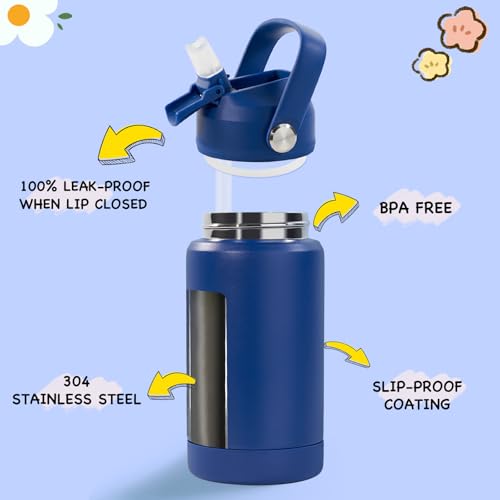 Kerilyn 12oz Stainless Steel Insulated Water Bottle For Kids Blue
Kerilyn Leak-proof Kids Water Bottle For School Boys G
